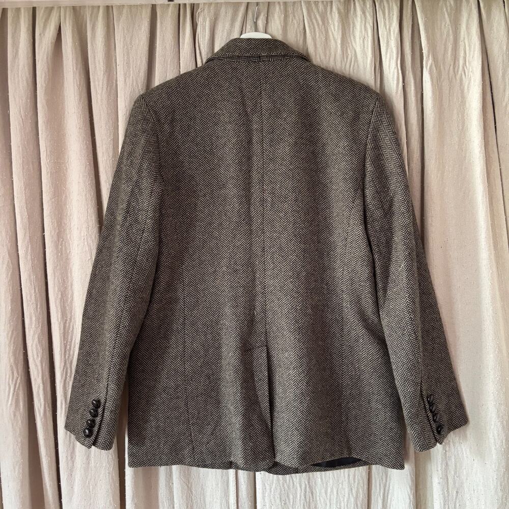 Vintage Orvis Herringbone Merino Lambswool Blazer Irish Wool Women's Size 10 - Picture 3 of 7